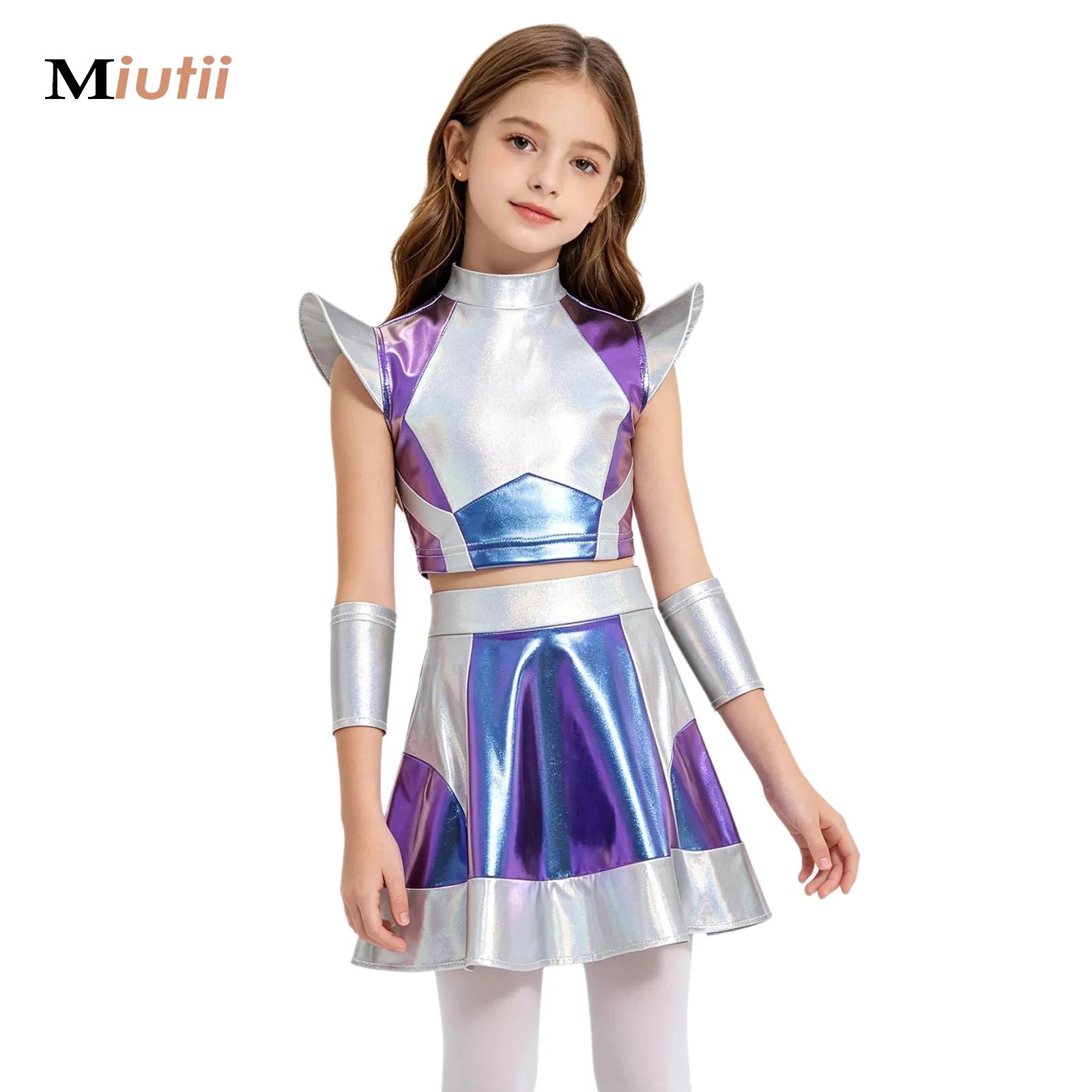 Robotics Kit - Disfraz de Astronauta Plateado para Niñas,