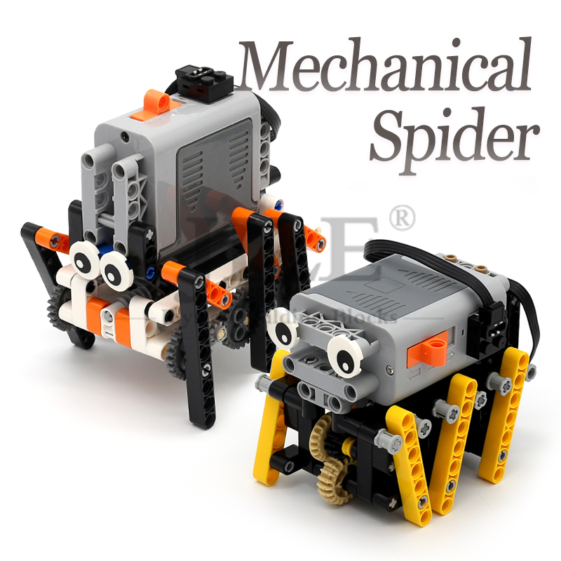 Line Follower Robot - Bloques de Construcción Mecánicos Técnicos Moc,