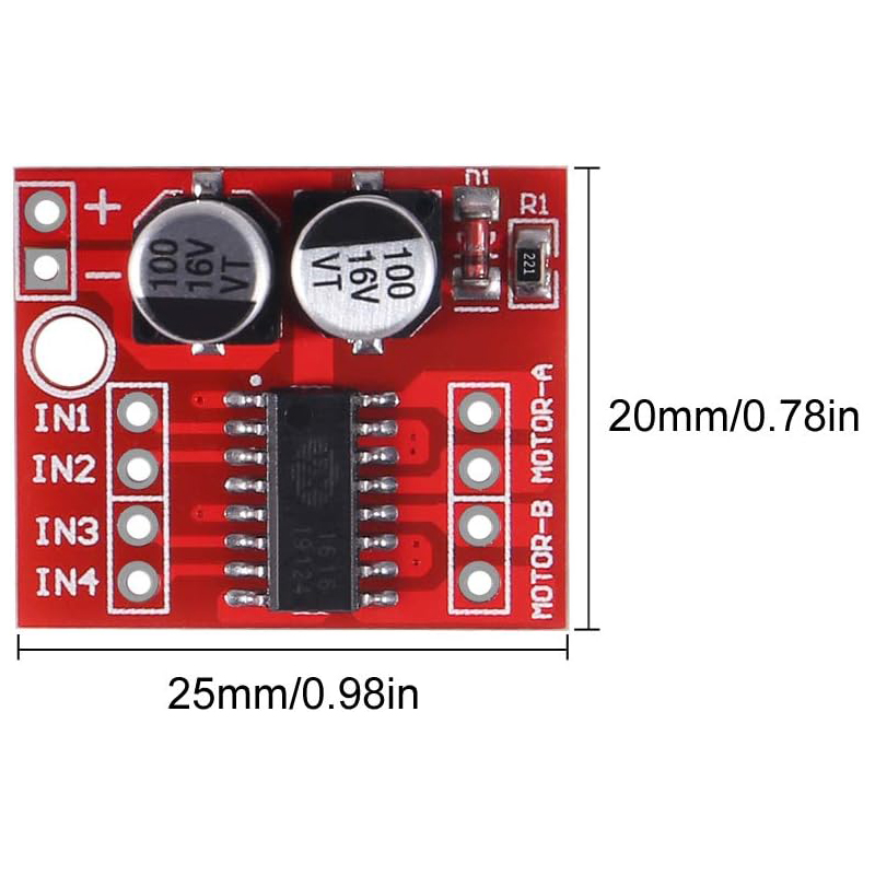 Módulo de controlador de Motor - Motor Driver L298N reseña y precio