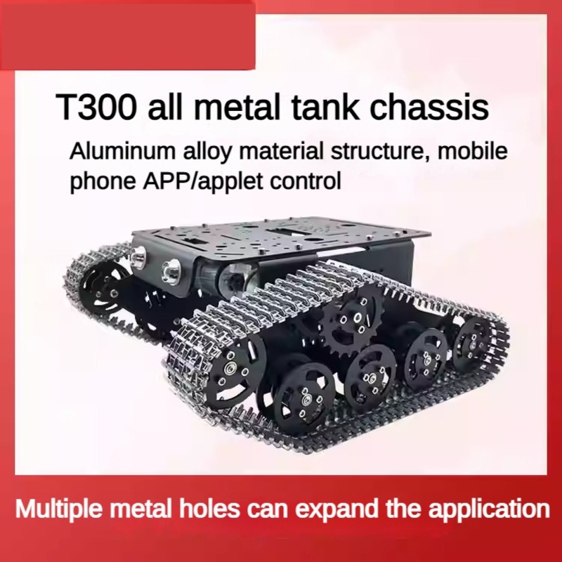 Chasis de tanque 2WD de metal  - Tracked Robot Chassis reseña y precio