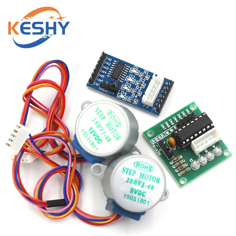 5V 4 fases 28BYJ-48 DC engrana - Uln2003 Driver reseña y precio